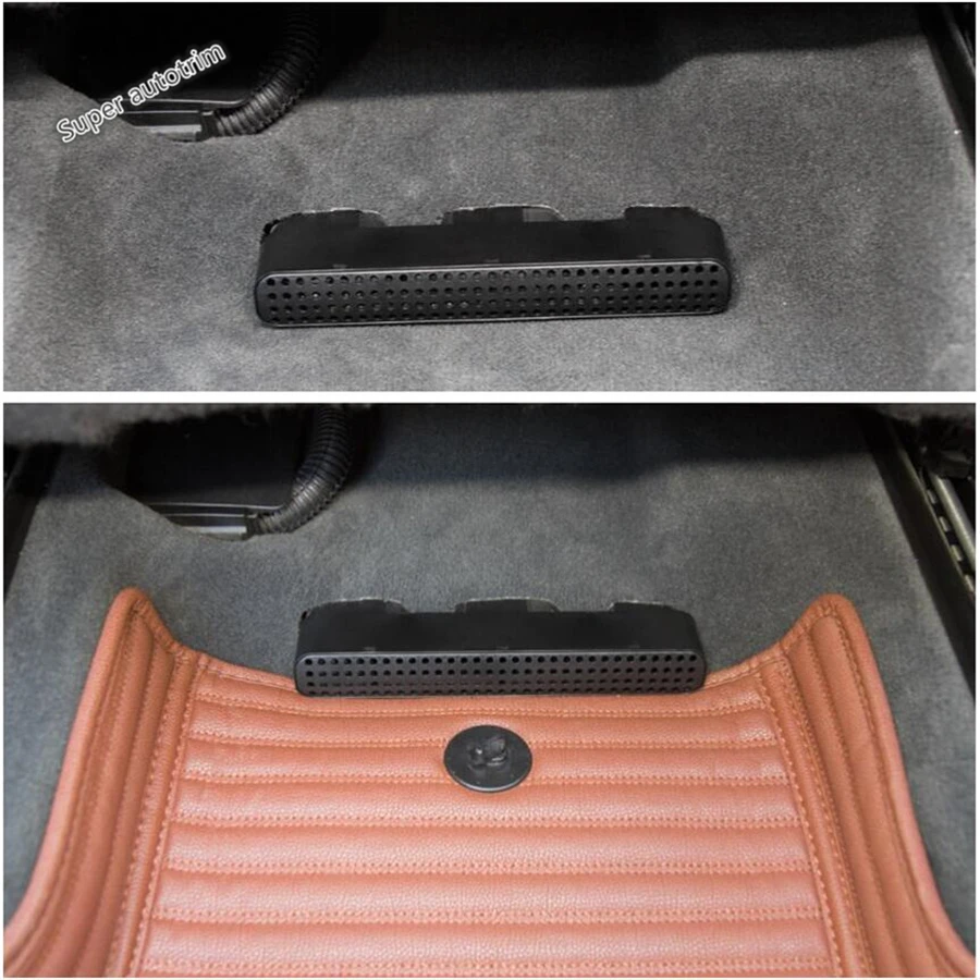 

Lapetus Seat Under Dust Plug Air Condition AC Outlet Vent Cover Kit Black Fit For Porsche Cayenne 2018 2019 Accessories Interior