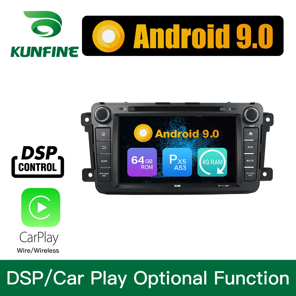 Excellent Android 9.0 Octa Core 4GB RAM 64GB Rom Car DVD GPS Multimedia Player Car Stereo for MAZDA CX-9 2007-17 Radio Headunit 0