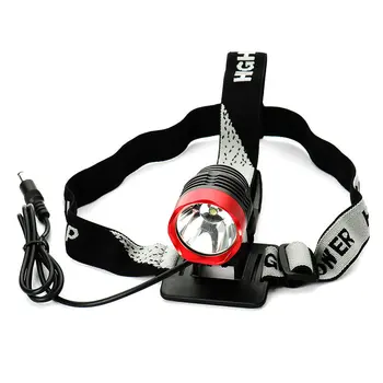 

T6 3-Mode 900-Lumen White LED Bike Light with Battery Pack Set