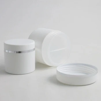 

12sets 100ml double wall frosted cream jar plastic PP cosmetic jar Double Wall Frosted 100ml Lotion Jar Face Cream Jar