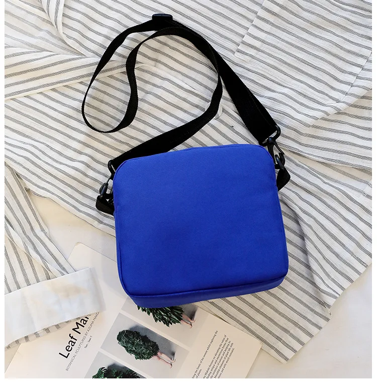 Hip Hop GIRL'S Cool Earth Disco Dancing Bag Canvas Bag Shoulder Bag Students Shoulder Bag Women's Contrast Color Bag