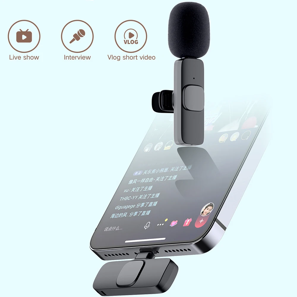 Record Every Detail Of The Sound For Iphone Android Phone Wireless Microphone Great Sound Reception Quick Response Microphones Aliexpress