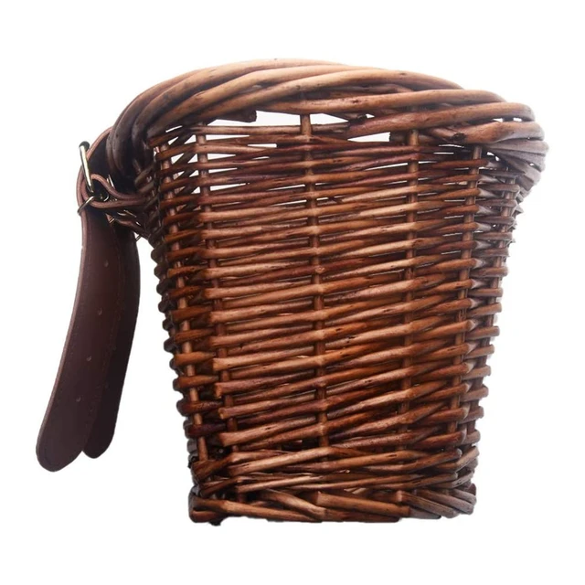 Kinder Vintage Rattan Körbe Balance Auto Körbe Bike Roller Korb Kinder  Fahrrad Warenkorb Handtasche