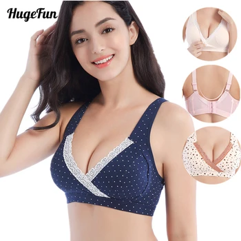 

Women Nursing Bras Cotton Tow Hook-and-eye Pregnancy Women Breastfeeding Sleep Bra Breast Feeding Pregnant Clothes