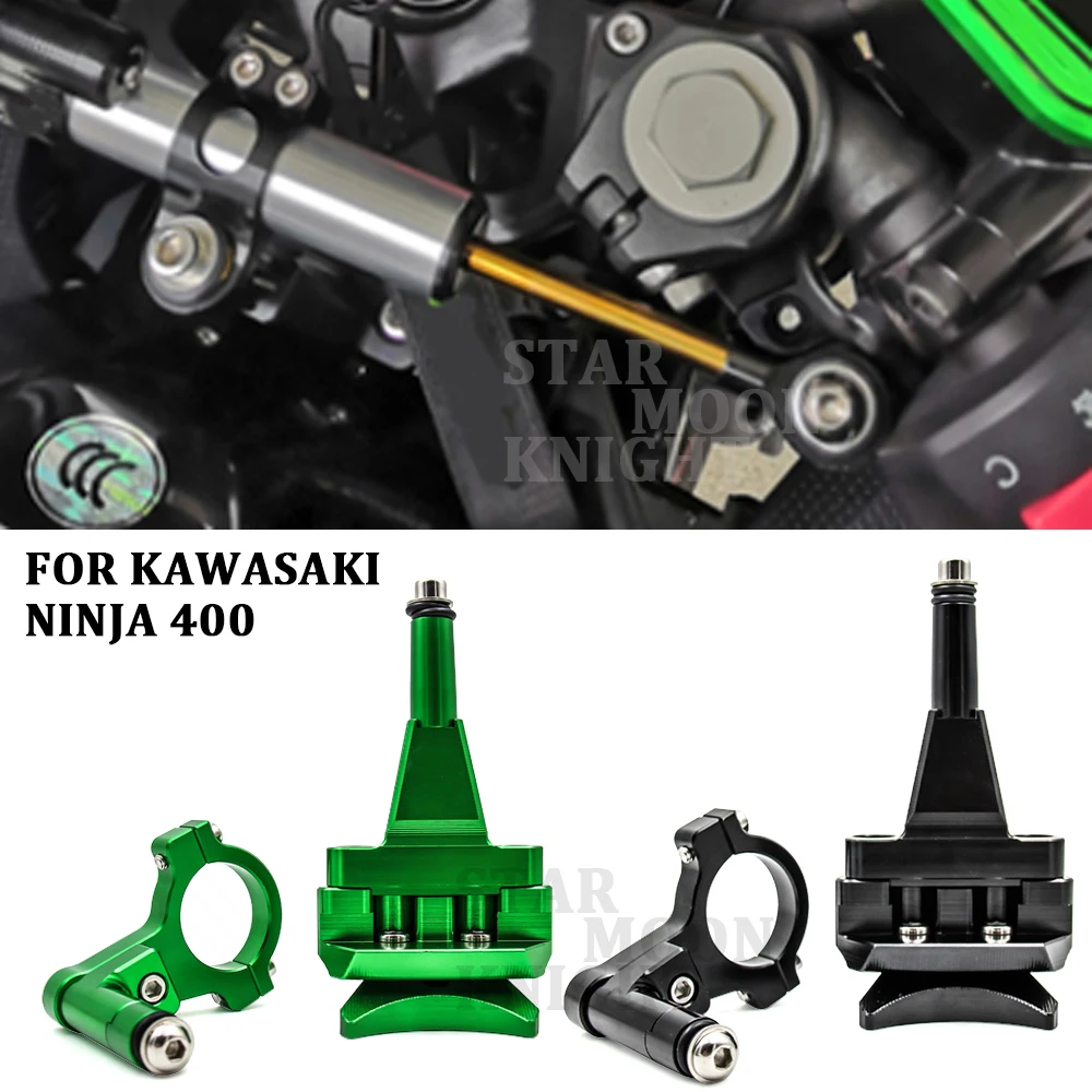 Ninja 400 Motorcycle Accessories Aluminium Alloy Steering Damper Bracket Mounting Kit for Kawasaki Ninja400 2018 | Автомобили и