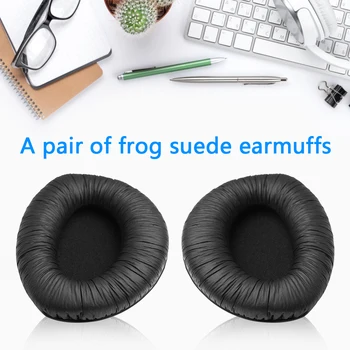 

1Pair Wire Headphone Ear Pads Protein Leather Foam Ear Cushions Pads Replacement for Sennheiser RS 160 170 Headphones