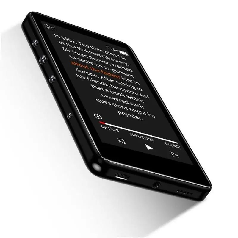 MP3-плеер Bluetooth 4,2 Встроенный динамик с TFT 3," lcd полный сенсорный экран без потерь диктофон, fm-радио HiFi музыкальный плеер