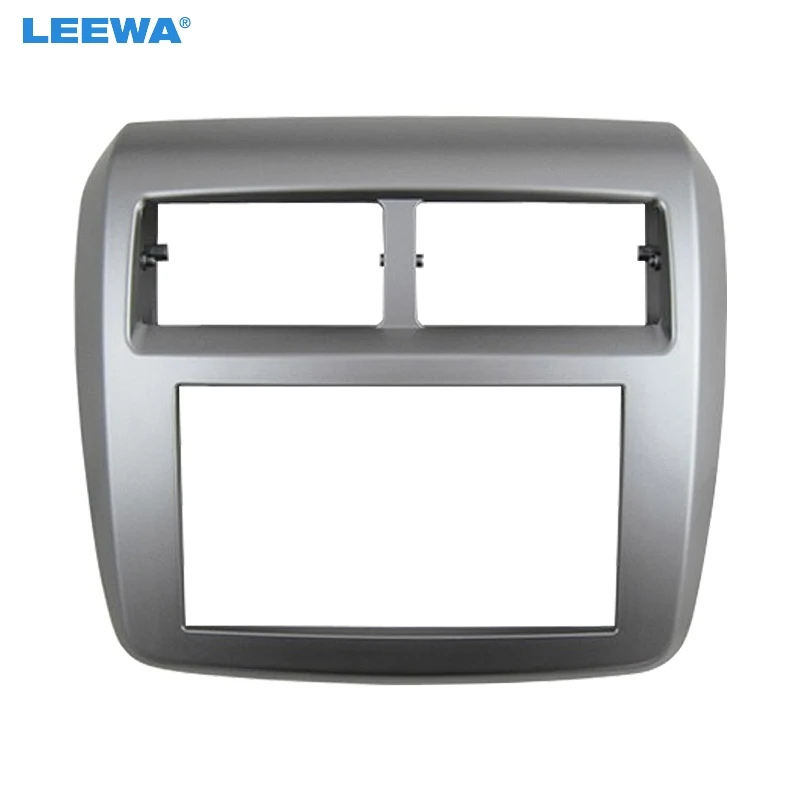 LEEWA Автомобильный CD/DVD аудио стерео 2Din рамка для приборной доски для Toyota Wigo/Agya 2013 приборная панель Установка отделка комплект# CA4907