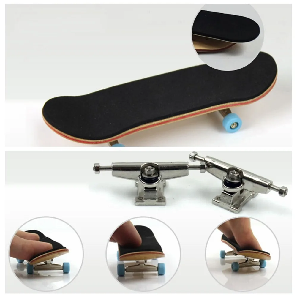 

JIMITU 1Pcs Mini Finger Skateboard Fingerboard Stents Scrub Finger Scooter Skate Boarding Classic Game Boys Toys