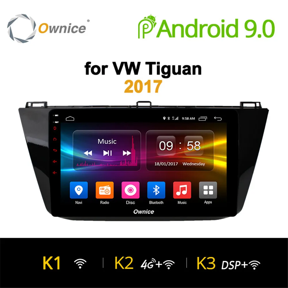 Ownice 4-ядерный 10 1 &quot360 панорамный Android 9 0 автомобильный dvd gps-навигатор для VW tiguan 2017