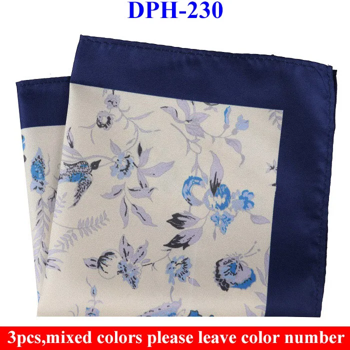 DPH230 Hankerchief Портной Смит 3 шт. мужские носовые платки карманные квадраты с принтом пейсли бизнес полотенце для сундуков Карманный платок носовые платки шарфы - Цвет: DPH230 Hankerchief
