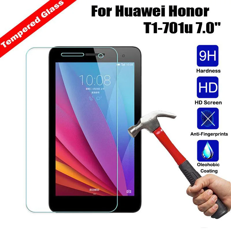 Защитное стекло 9H для Huawei Mediapad T1 7 0 T1-701u закаленное T2 701 Вт защитная пленка дюймов