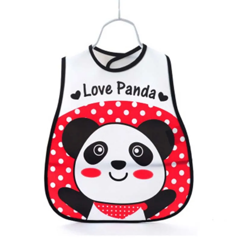panda Хлопковый регулируемый водонепроницаемый нагрудник для кормления новорожденных мальчиков с героями мультфильмов; детская одежда; Слюнявчики; Детский фартук - Цвет: panda