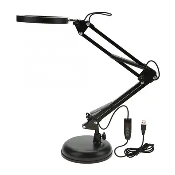 

Nail Lamps Foldable Eyecare Table Lamp Flexible Swing Arm USB Three Tone Office Studio Home Desk Light Nail Lamps