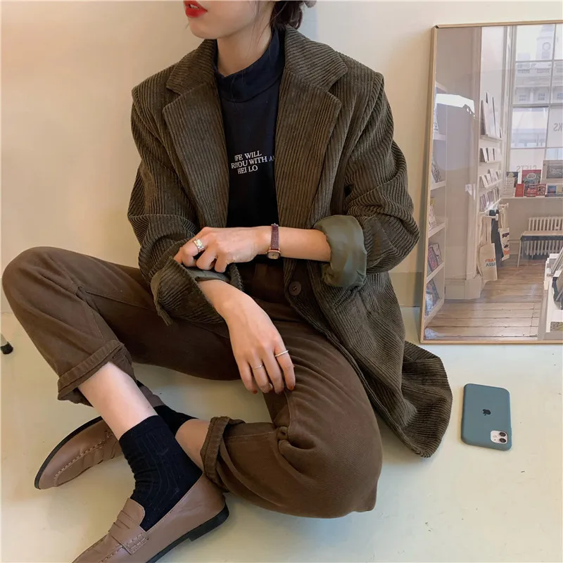 

Loose Loose Coat Jacket Woman 2019 Concise