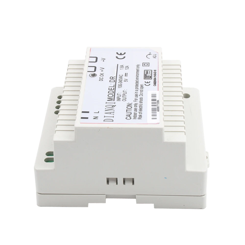 DIANQI Din rail блок питания 60 Вт 5 в 12 В 24 мощный ac dc преобразователь хорошего качества DR