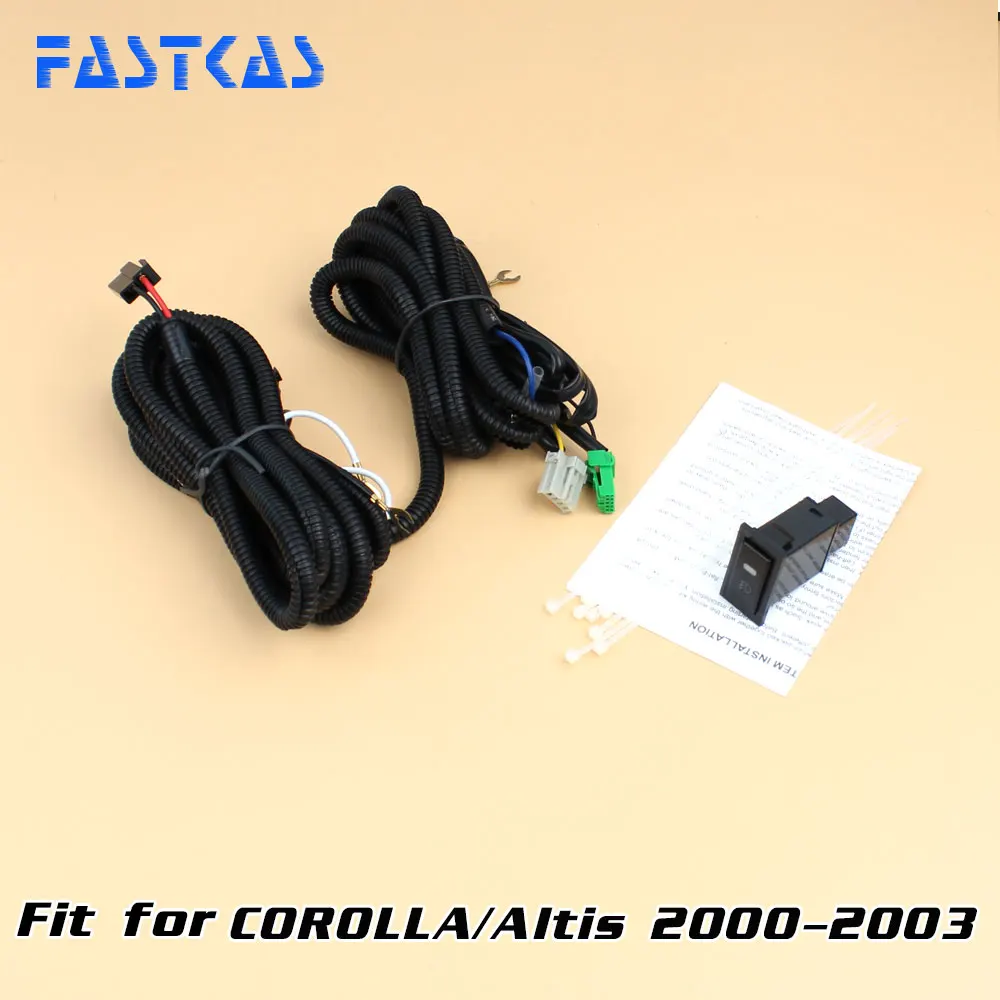 1 пара Противотуманные фары Дневные Фары противотуманные лампы в сборе для