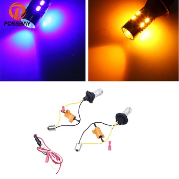 

POSSBAY High Power 1156 BAY15S Led Light Bulbs Auto Car Front Rear Turn Signal Lights Reverse Lamp Auto Daytime Running Lights