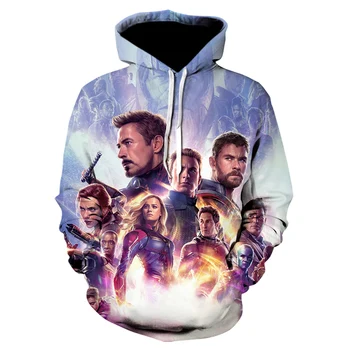 

Fashion The Avengers Printed 3D Sweatshirt Hoody Mens Superhero Design Streetwear Male Spring Long Sleeve Jacket Man Drop Ship