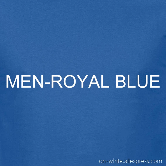 Футболка для горнодобывающих кранов - Цвет: Men-Royal Blue