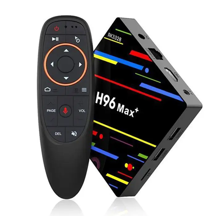 H96max+ ATV телеприставка Голосовая версия четырехъядерный комплект Двойной Wi-Fi Bluetooth Android 9,0 HD обычный пульт дистанционного управления