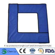 Подлинная рентгеновский защитный свинцовый треугольный шарф Набор медицинской радиологической защиты пациента использовать защитный треугольник