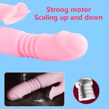 Rabbit Thrusting Vibrators G Spot Vagina Vibrator Female Clitoris Stimulator Butt Plug Anal SexToys for Woman Dildo Erotic Goods 4