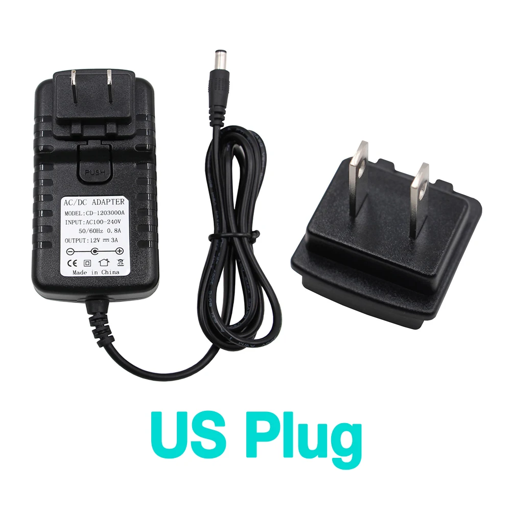 Bitfunx-fonte de Alimentação ac 110v 220v para dc 12 v Saída 3a Eua ue Reino Unido au Plugue de Melhor Qualidade - Image 4