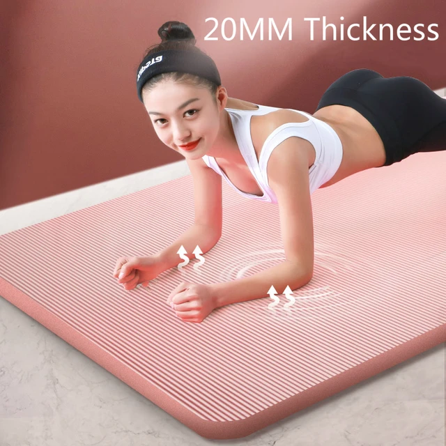 Yoga Mat Thicken 20mm Widened Lengthened Nbr Non-slip Esterilla Yoga Home  Fitness Mat Male Female Beginner Gym Pilates Exercise - Yoga Mats -  AliExpress