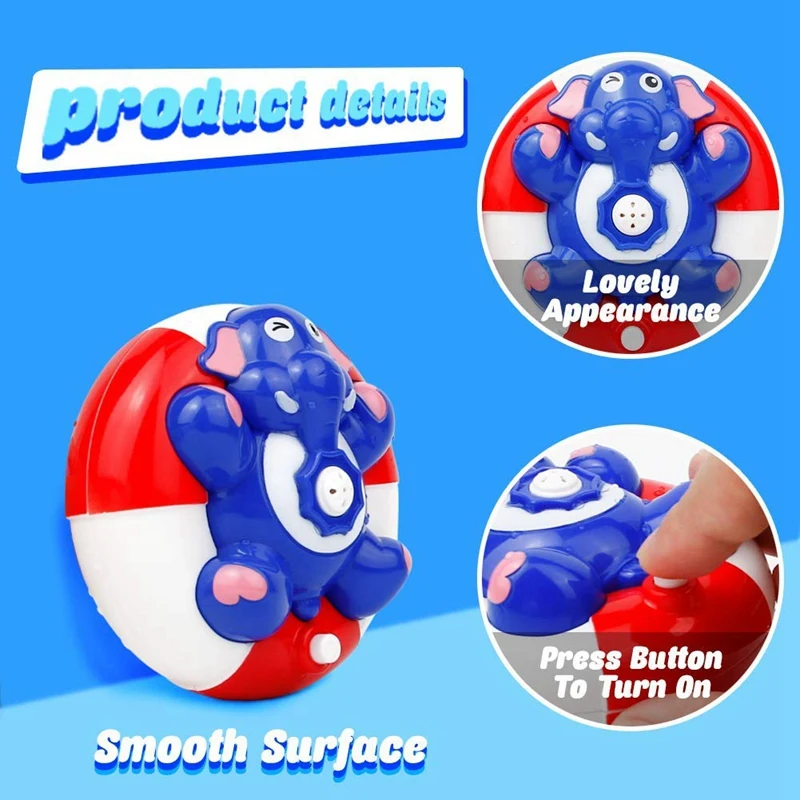Игрушки для ванной, игрушки для бассейна для детей, Электрический распылитель воды и спина, слон плавающий фонтан игрушки для ванной, игрушки для ванной, для малышей, мальчиков и девочек