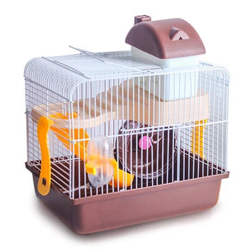 

Hamster supplies small castle golden silk bear cage oversized villa transparent double-decker nest pastoral toys