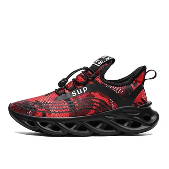 

Running-Shoes Blade Non-Slip-Light Zapatos Cool Korean Man BALCK Breathable Shock-Absorber