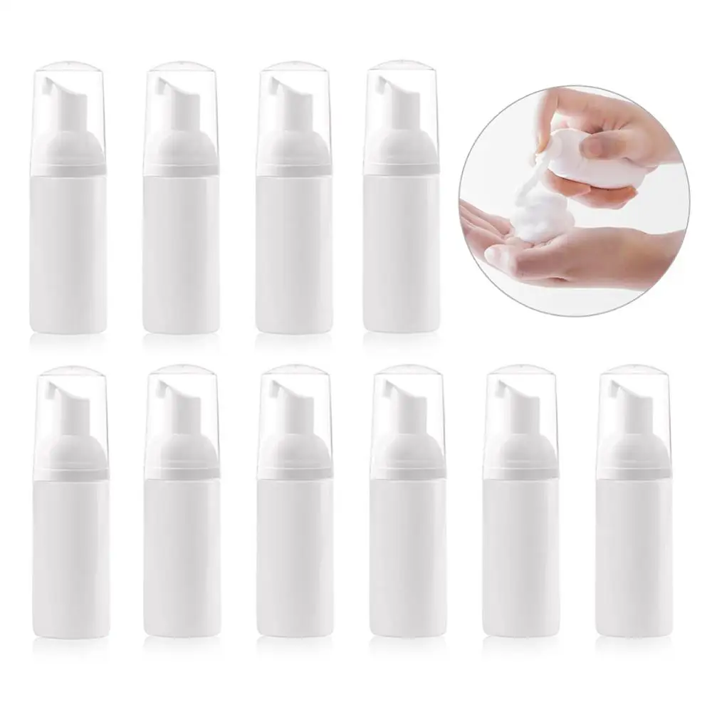 

10pcs Mousse PET foaming bottle cleansing cream hand washing liquid travel bottle bottling cosmetic foam bottle 50ml dropship