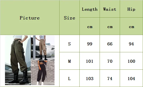 Женские брюки-карго с высокой талией, однотонные, в стиле панк, свободные, длинные, спортивные