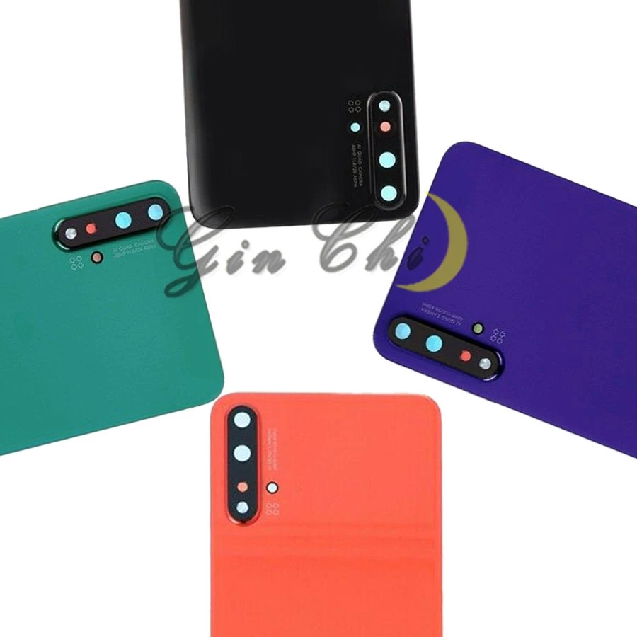 Чехол для huawei Nova 5 для huawei Nova 5 Pro, Задняя стеклянная крышка с объективом Nova5 Pro, Корпус задней стеклянной двери
