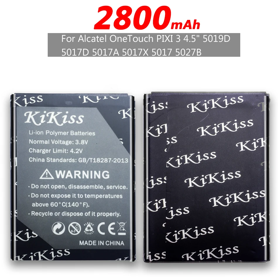2800 мАч батарея для Alcatel OneTouch PIXI 3 4 5 &quot5019D 5017D 5017A 5017X 5017 5027B / VODAFONE Smart Speed 6