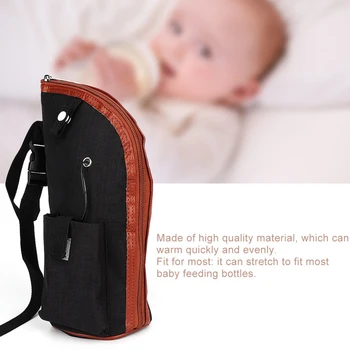 

Easy Clean Safety Feeding Stretchable Universal Insulated Storage Bag 5v 2A Baby Bottle Warmer USB Charging Travel Portable