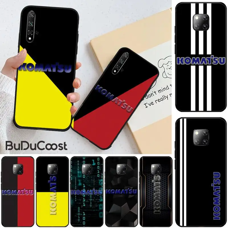 

Excavator brand Komatsu DIY Printing Phone Case cover For Honor 10 20 lite view20 7C 5.7inch 8 5 7A 5.45inch 10 20i PLAY 30 PRO