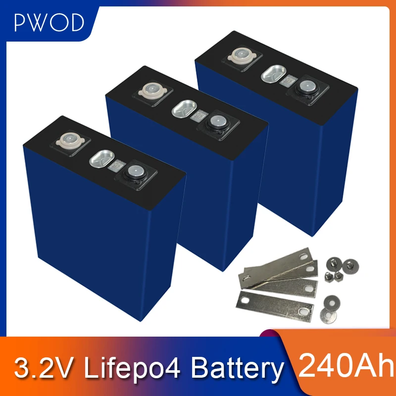 4PCS 3.2V lifepo4 prismatic cell 240Ah lithium battery for 12V 48V baterias de litio 24v para solar Battery Pack EU US TAX FREE |