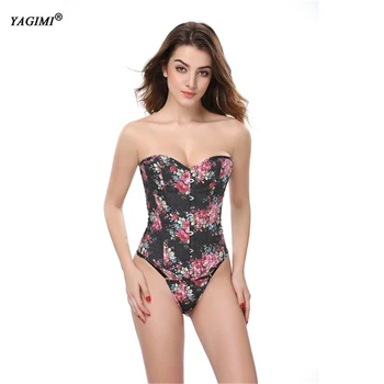 

YAGIMI Colorful Body Women Sexy Steampunk Bustier Slimming Waist Trainer Corset Top Blouse Gothic Shaper Overbust Shapewear Faja