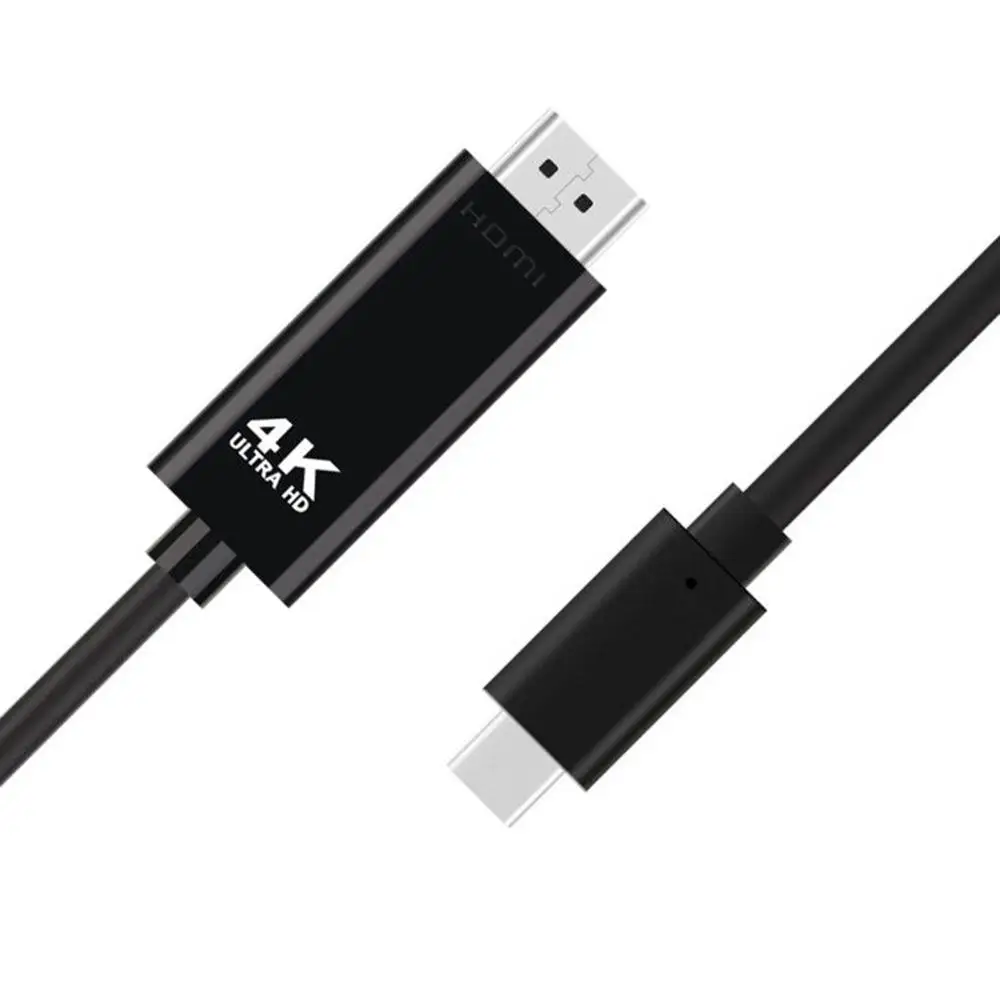 1,8 m type-C к HDMI 4K кабель HD tv Цифровой AV адаптер для samsung Galaxy Note 10+ для HUAWEI Mate10 Mate10plus#814