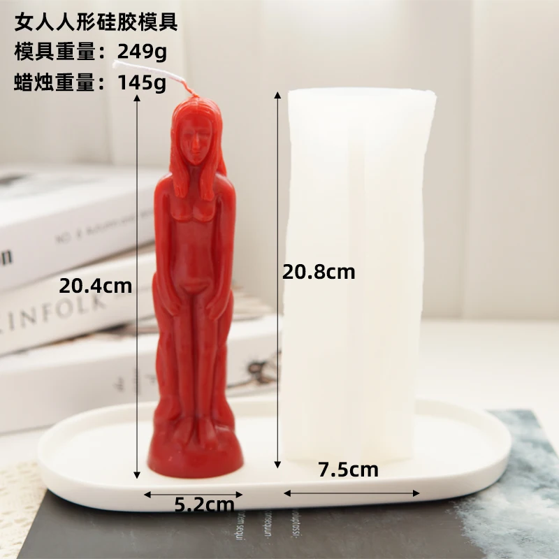 Description Picture 6 of itemFashion DIY Men's and Women's Body Statues Silicone Candle Mold 3D Couple Craft Plaster Resin Soap Making Kit Home Decor Gift