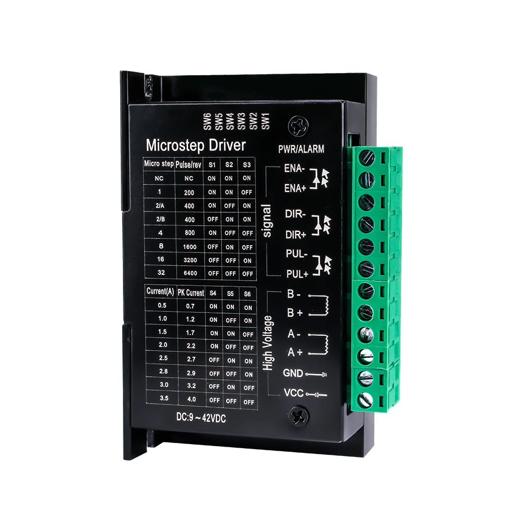 Контроллер драйвера шагового двигателя TB6600 4A 9 ~ 42V TTL 16 Micro Step CNC 1 Axis новая