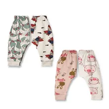 Новые стильные Хлопковые Штаны-шаровары для мальчиков и девочек детские штаны креативные штаны с рисунком для малышей, фабричное одобрение от имени 1006b