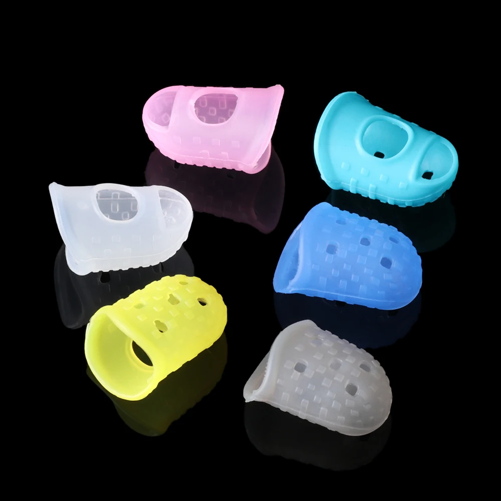 Description Picture 5 of item4PCS Guitar Fingertip Protection Silicone Finger Guards Non-slip Fingertip Protection Fingerstall For Ukulele Guitars Accessory