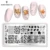BORN PRETTY Stamping Plate Maple Leaves Autumn Theme Stainless Steel Fall Design Overprint Nail Stamp Трафареты L002