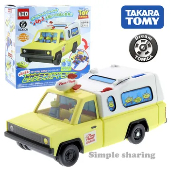 

Takara Tomy Dream Tomica Ride On Toy Story 4 Pizza Planet Truck Figure Toys For Children Cars Disney