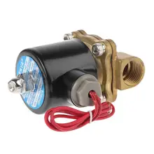 Горячая латунь 220V AC 1/" Электрический электромагнитный клапан Вода Воздух Топливо Газ Нормально закрытый Y1QB