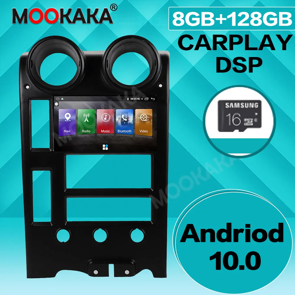 Автомобильный мультимедийный плеер GPS-навигатор для Hummer H2 2004-2009 Android 10 0 128G