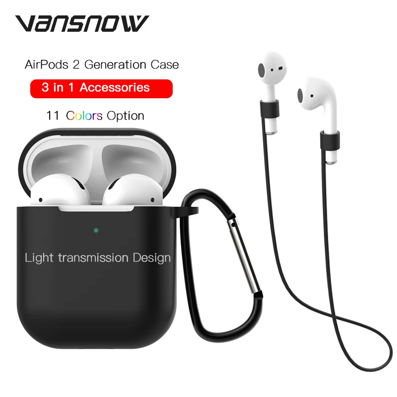 Earphone Case for AirPods 2 Case Wireless Bluetooth Headphone Air Pods Protective for AirPod Case Accessories